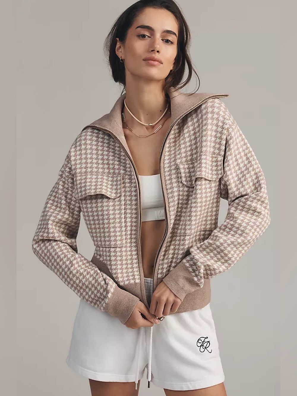 NWT Varley Ablett Jacquard Knit Jacket